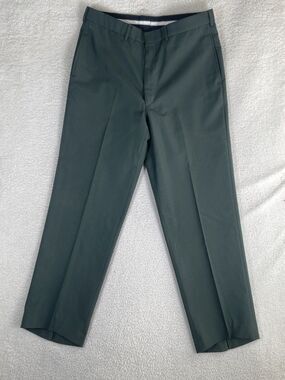 DSCP US Military Dress Tousers Pants Mens 35R Green Marines Wool Bremen Bowden